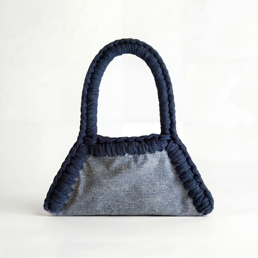 The Denim Madly handmade crochet bag